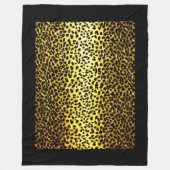 Foto van Leopard Wallpaper Fleece Deken (Voorkant)