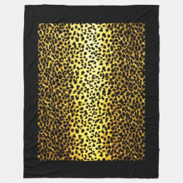 Foto van Leopard Wallpaper Fleece Deken