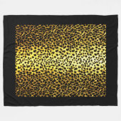 Foto van Leopard Wallpaper Fleece Deken (Voorkant (Horizontaal))