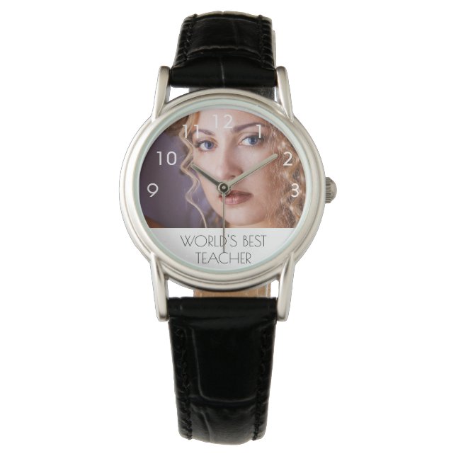Foto van leraar met pensioen horloge (Voorkant)