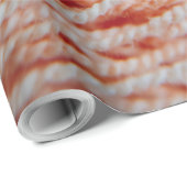 Foto van lichtkoraalroze garen cadeaupapier (Rol Hoek)