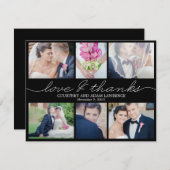 Foto van liefdevol schrijven Weddenschap Hartelijk Bedankkaart (Voorkant / Achterkant)