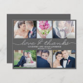 Foto van liefdevol schrijven Weddenschap Hartelijk Bedankkaart (Voorkant / Achterkant)