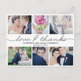 Foto van liefdevol schrijven Weddenschap Hartelijk Bedankkaart