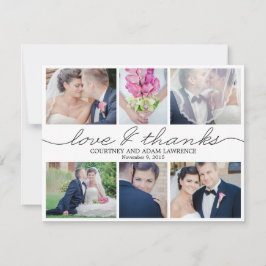 Foto van liefdevol schrijven Weddenschap Hartelijk Bedankkaart