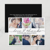 Foto van liefdevol schrijven Weddenschap Hartelijk Bedankkaart (Voorkant / Achterkant)