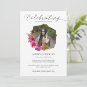 Foto van Life Blossom Geometric Lijst Kaart (Staand voorkant)