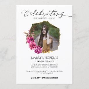 Foto van Life Blossom Geometric Lijst Kaart