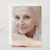 Foto van Life Blush Pink Gold Floral Kaart (Achterkant)