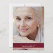 Foto van Life Burgundy Floral Kaart (Achterkant)