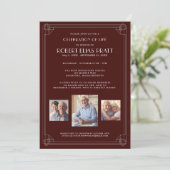 Foto van Life Burgundy Red White 3 Kaart (Staand voorkant)