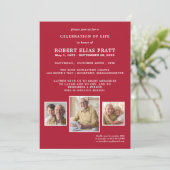 Foto van Life Dark Red White 3 Kaart (Staand voorkant)