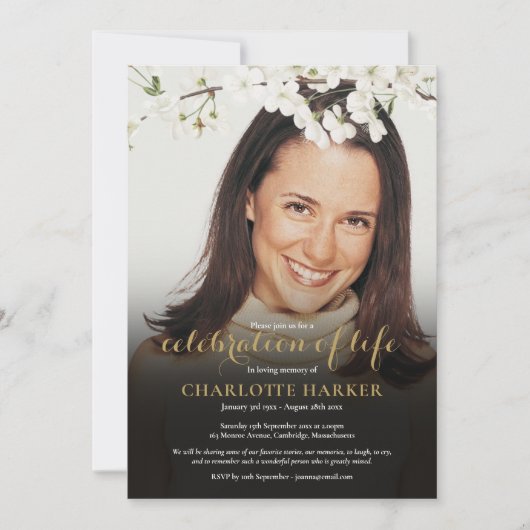 Foto van Life Floral White Blossom Kaart (Voorkant)