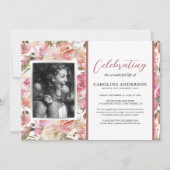 Foto van Life Pink Floral Kaart (Voorkant)