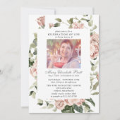 Foto van Life Pink Rose Floral Kaart (Voorkant)