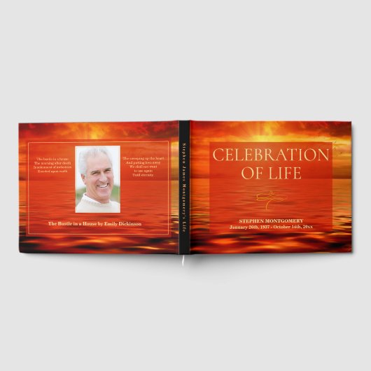 Foto van Life Sunset Ocean Horizon Gastenboek (Volledig)