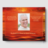 Foto van Life Sunset Ocean Horizon Gastenboek (Achterkant)