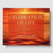 Foto van Life Sunset Ocean Horizon Gastenboek (Voorkant)