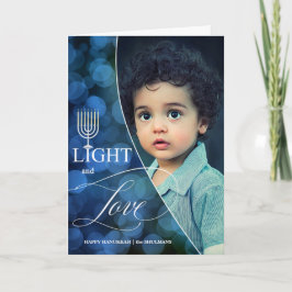 Foto van Light and Love Hanukkah Family Feestdagen Kaart