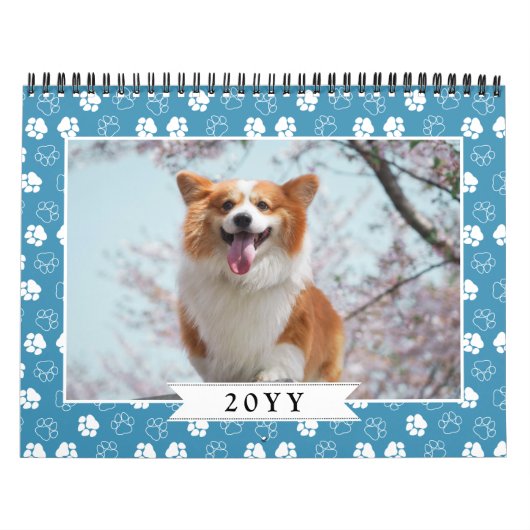 Foto van Lijst Pet van Cute Paw Kalender (Hoes)