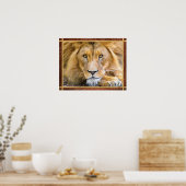 Foto van Lion Face Poster (Keuken)