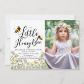 Foto van Little Honey Bee Daisy Birthday Kaart (Voorkant)