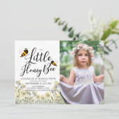 Foto van Little Honey Bee Daisy Birthday Kaart (Staand voorkant)