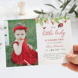 Foto van Little Ladybug Girl Birthday Kaart