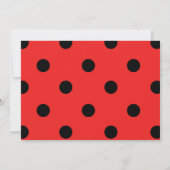 Foto van Little Ladybug Girl Birthday Kaart (Achterkant)