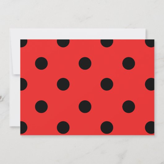 Foto van Little Ladybug Girl Birthday Kaart (Achterkant)