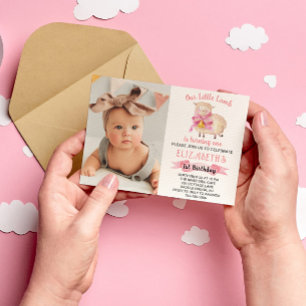 Foto van Little Lamb 1st Birthday Kaart