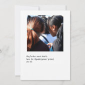 Foto van Little Mode Black Girl Party Kaart (Achterkant)