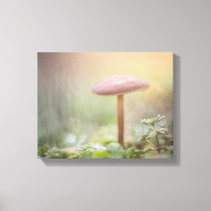 Foto van Little Mushroom Natuur Canvas Afdruk