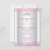 Foto van Little Princess Girl First Birthday Kaart (Achterkant)