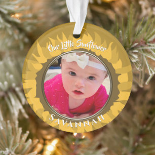 Foto van Little Sunflower Baby Ornament