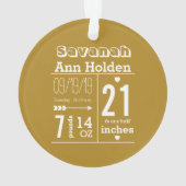 Foto van Little Sunflower Baby Ornament (achterkant)