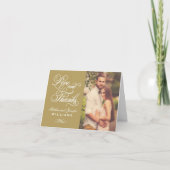 Foto van Love and Bedankt Antiek Gold Wedding (Voorkant)