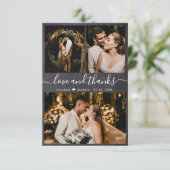 Foto van Love and Bedankt Chalkboard Wedding Photo (Staand voorkant)