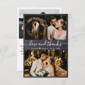 Foto van Love and Bedankt Chalkboard Wedding Photo (Voorkant / Achterkant)