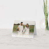 Foto van Love and Bedankt Gold Script Weduwen (Voorkant)