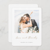 Foto van Love and Bedankt Gold Wedding (Voorkant / Achterkant)