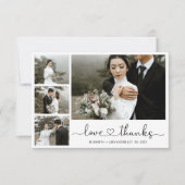 Foto van Love and Bedankt Heart Wedding Collage (Voorkant)