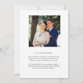 Foto van Love and Bedankt Red Modern Hartelijk dan (Achterkant)