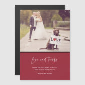 Foto van Love and Bedankt Red Wedding (Voorkant / Achterkant)