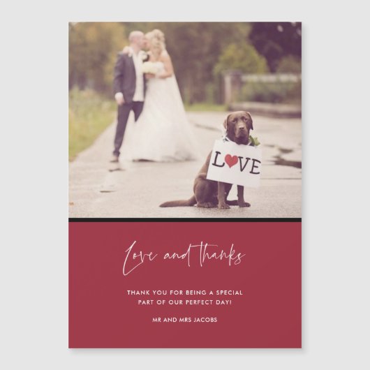 Foto van Love and Bedankt Red Wedding (Voorkant)