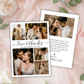 Foto van Love and Bedankt Script Collage Wedding