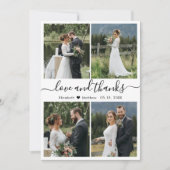 Foto van Love and Bedankt Script Collage Wedding (Voorkant)