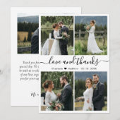 Foto van Love and Bedankt Script Collage Wedding (Voorkant / Achterkant)