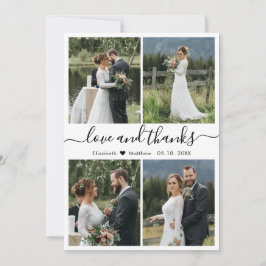 Foto van Love and Bedankt Script Collage Wedding