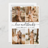 Foto van Love and Bedankt Script Collage Wedding H (Voorkant / Achterkant)